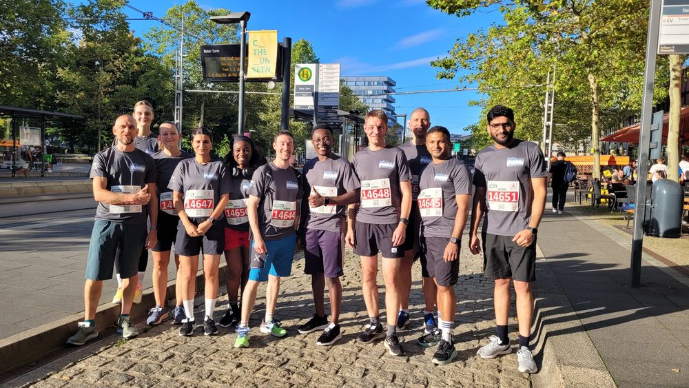 Laufteam des InnoMat IWW e.V. beim Chemnitzer Firmenlauf 2025